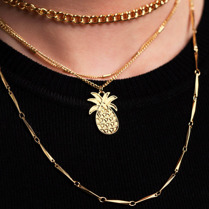 Multi Layer Pineapple Necklace