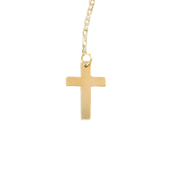 Small Cross Boho Necklace