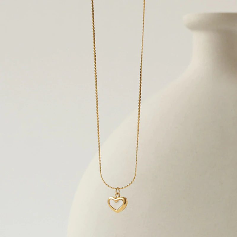 Boho Simple Heart Necklace