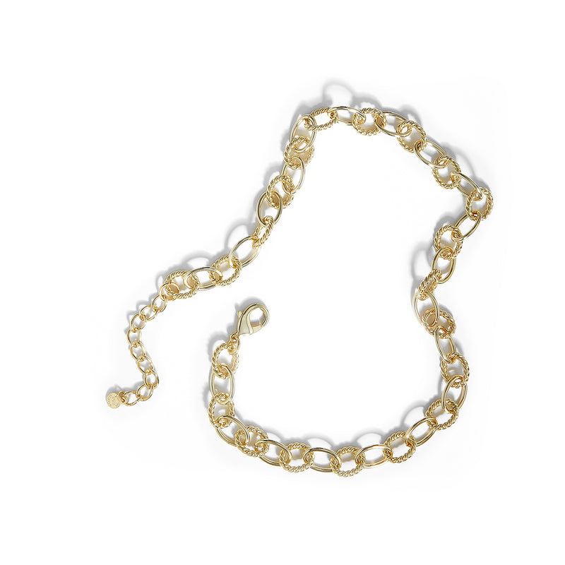 The Boho Twisted Oval Link Chain Necklace