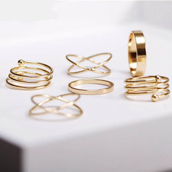 All That Glitters Is Gold Ring Set