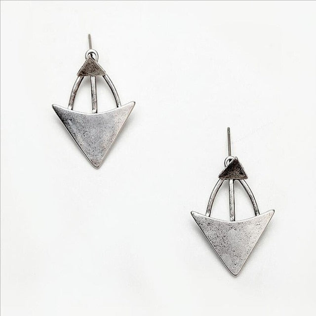 Vintage Triangle Dangle Earrings