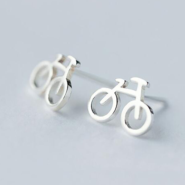 Boho Bicycle Stud Earrings