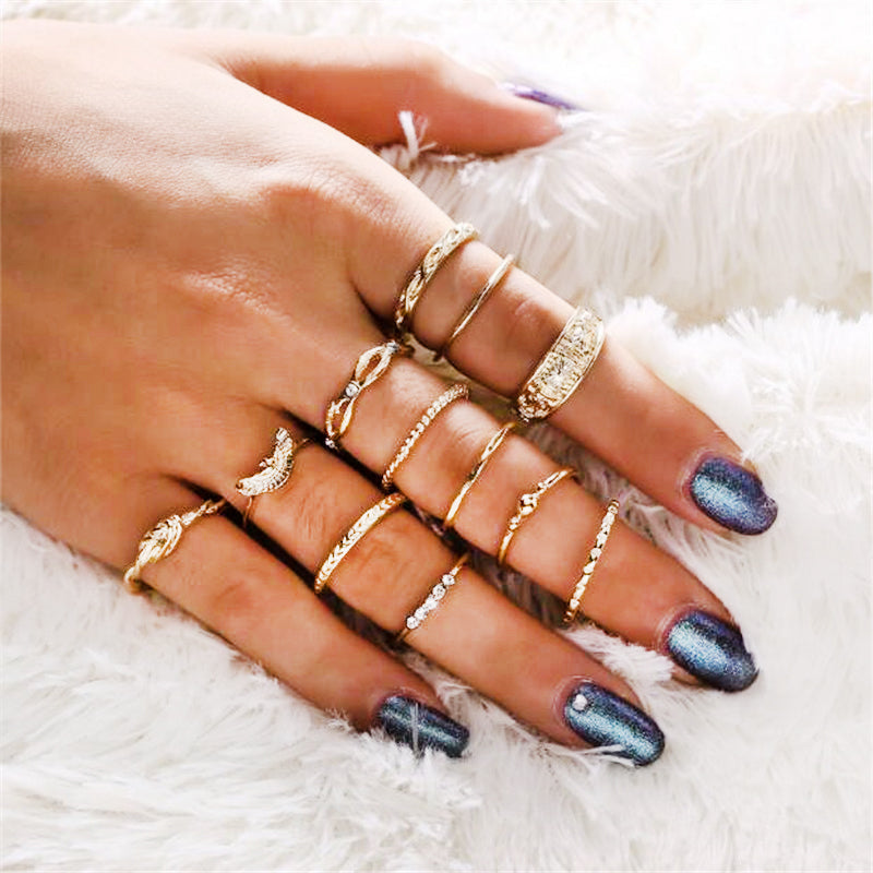 Knuckle Party Boho Ring Set
