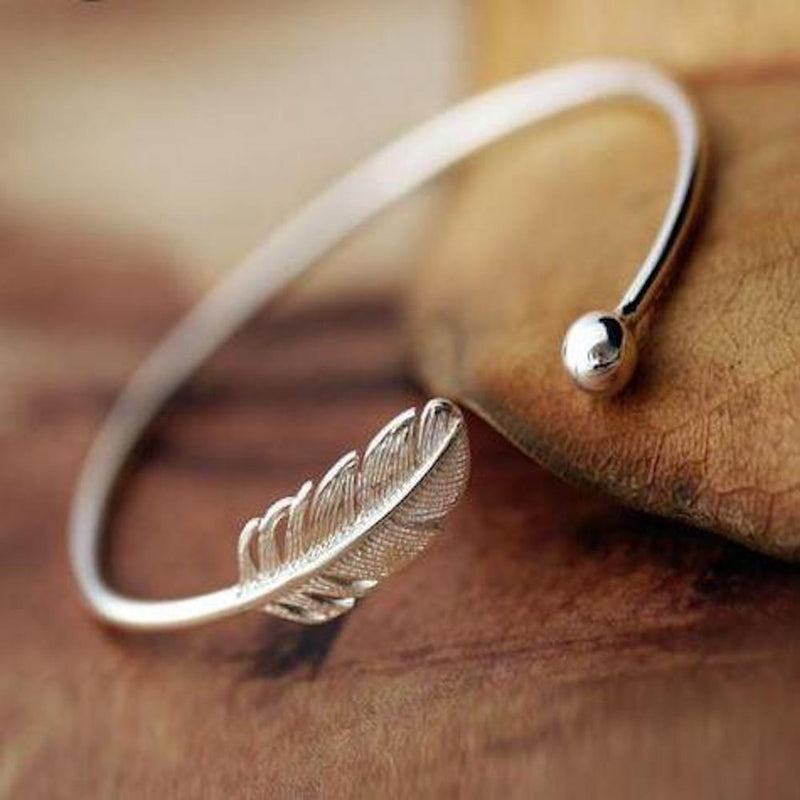 Secret Garden Sterling Silver Leaf Bracelet The Boho Boutique